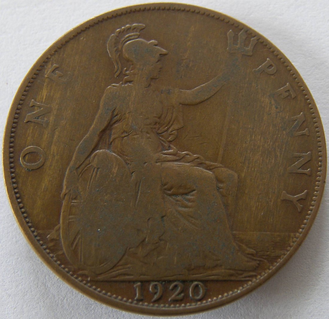  Grossbritannien One 1 Penny 1920   