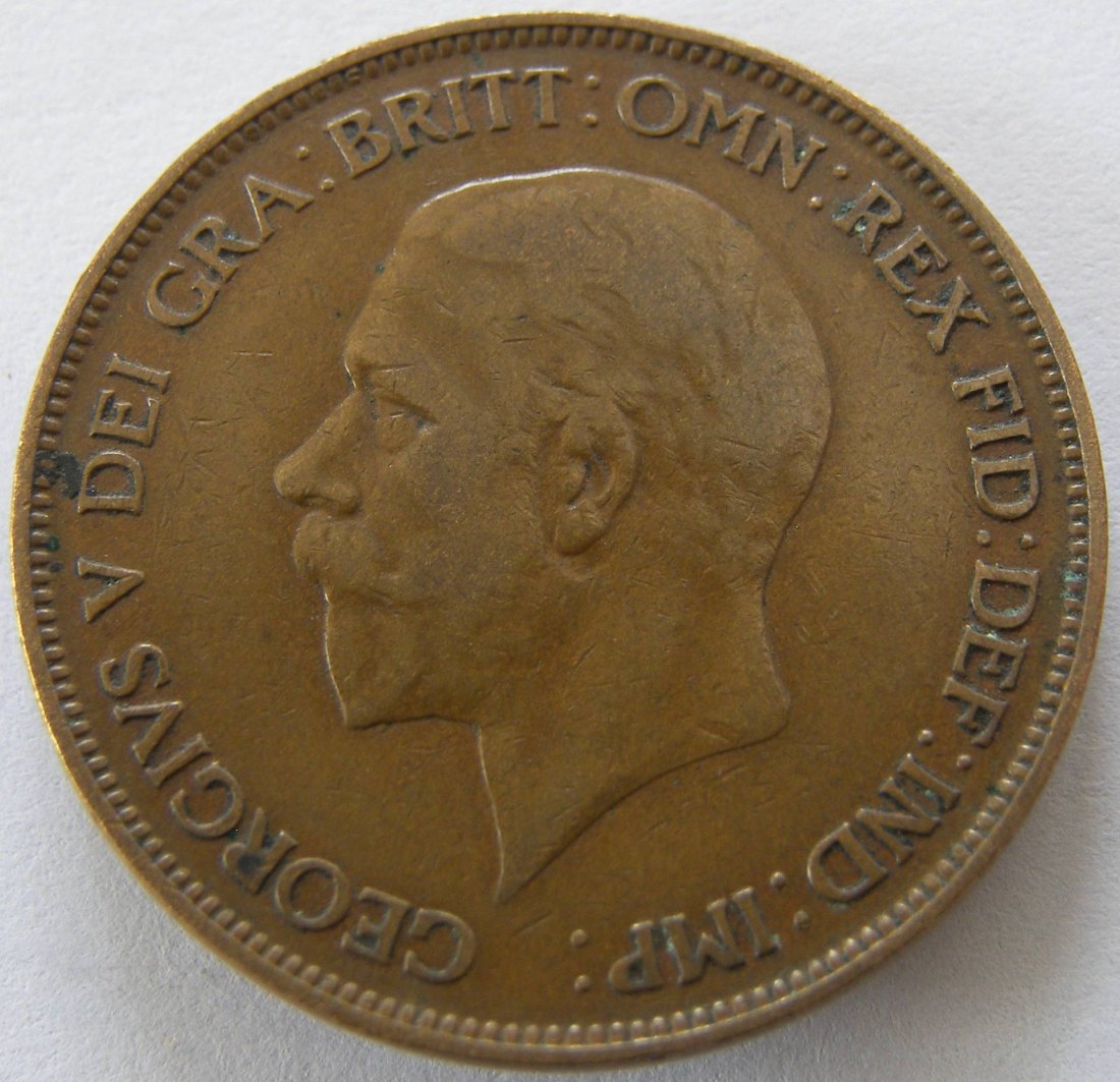  Grossbritannien One 1 Penny 1929   