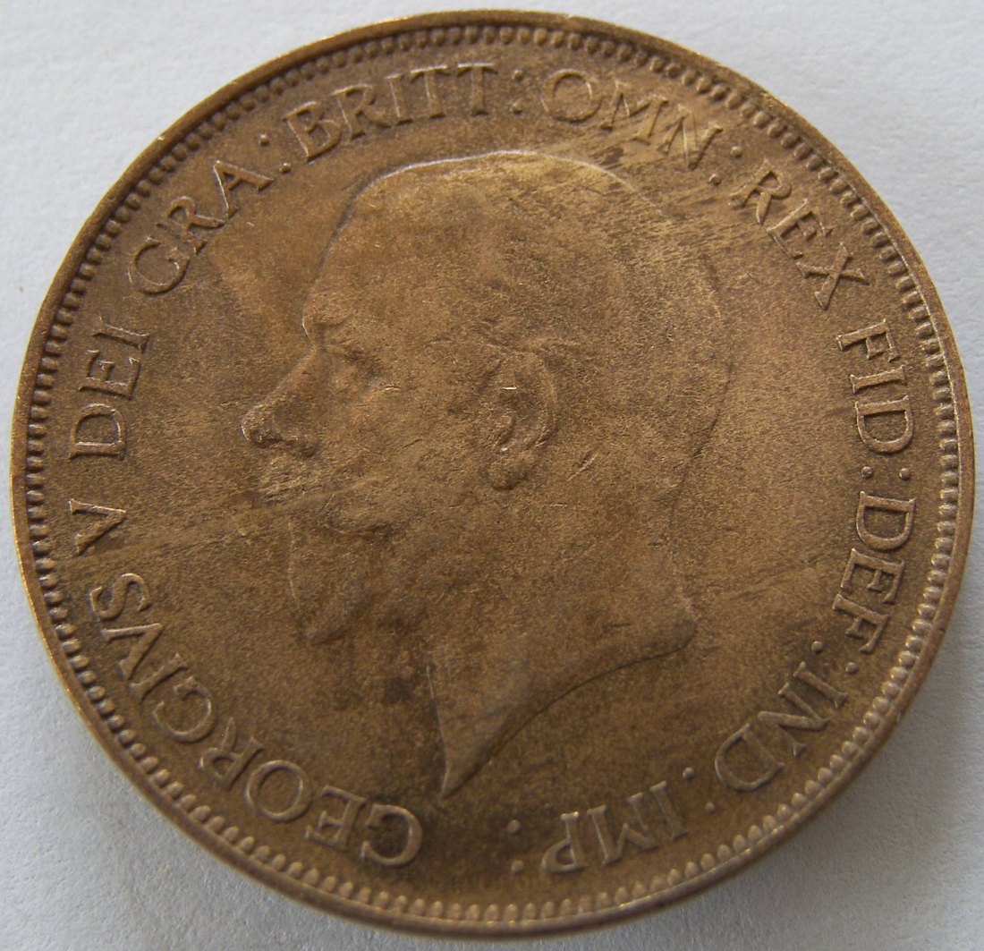  Grossbritannien One 1 Penny 1929   