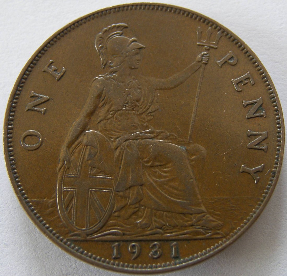  Grossbritannien One 1 Penny 1931   