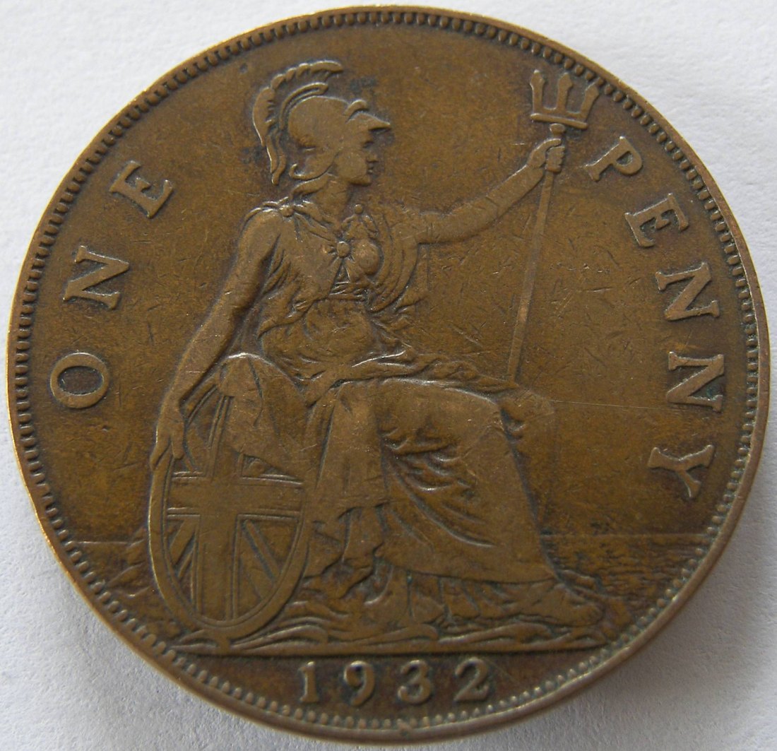  Grossbritannien One 1 Penny 1932   