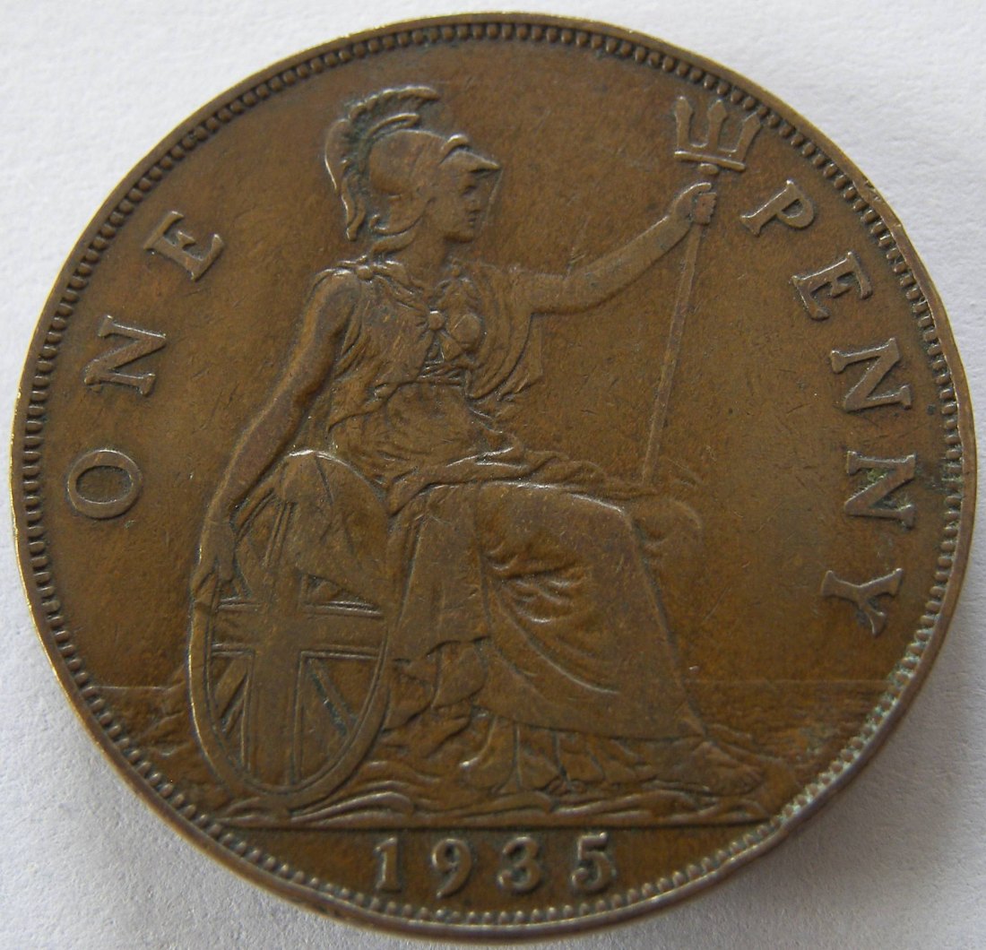  Grossbritannien One 1 Penny 1935   