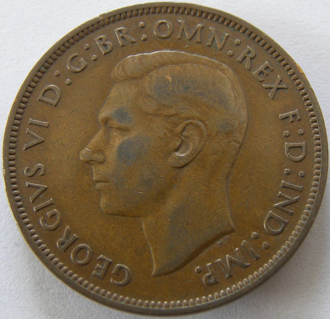  Grossbritannien One 1 Penny 1938   