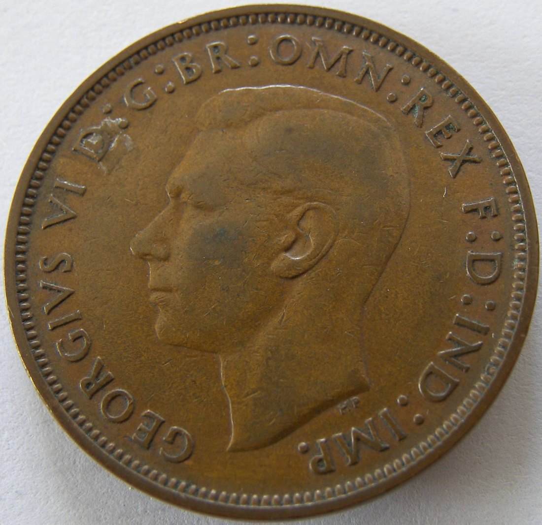  Grossbritannien One 1 Penny 1938   