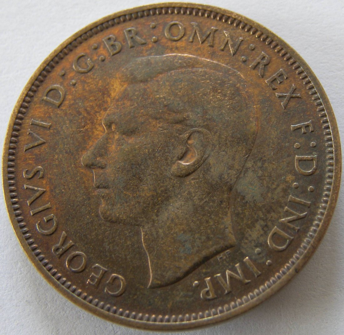  Grossbritannien One 1 Penny 1938   