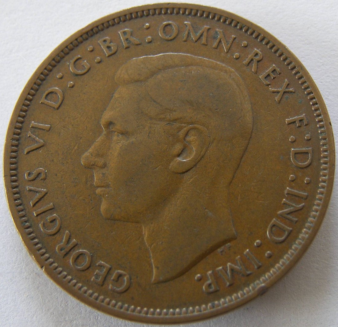  Grossbritannien One 1 Penny 1939   