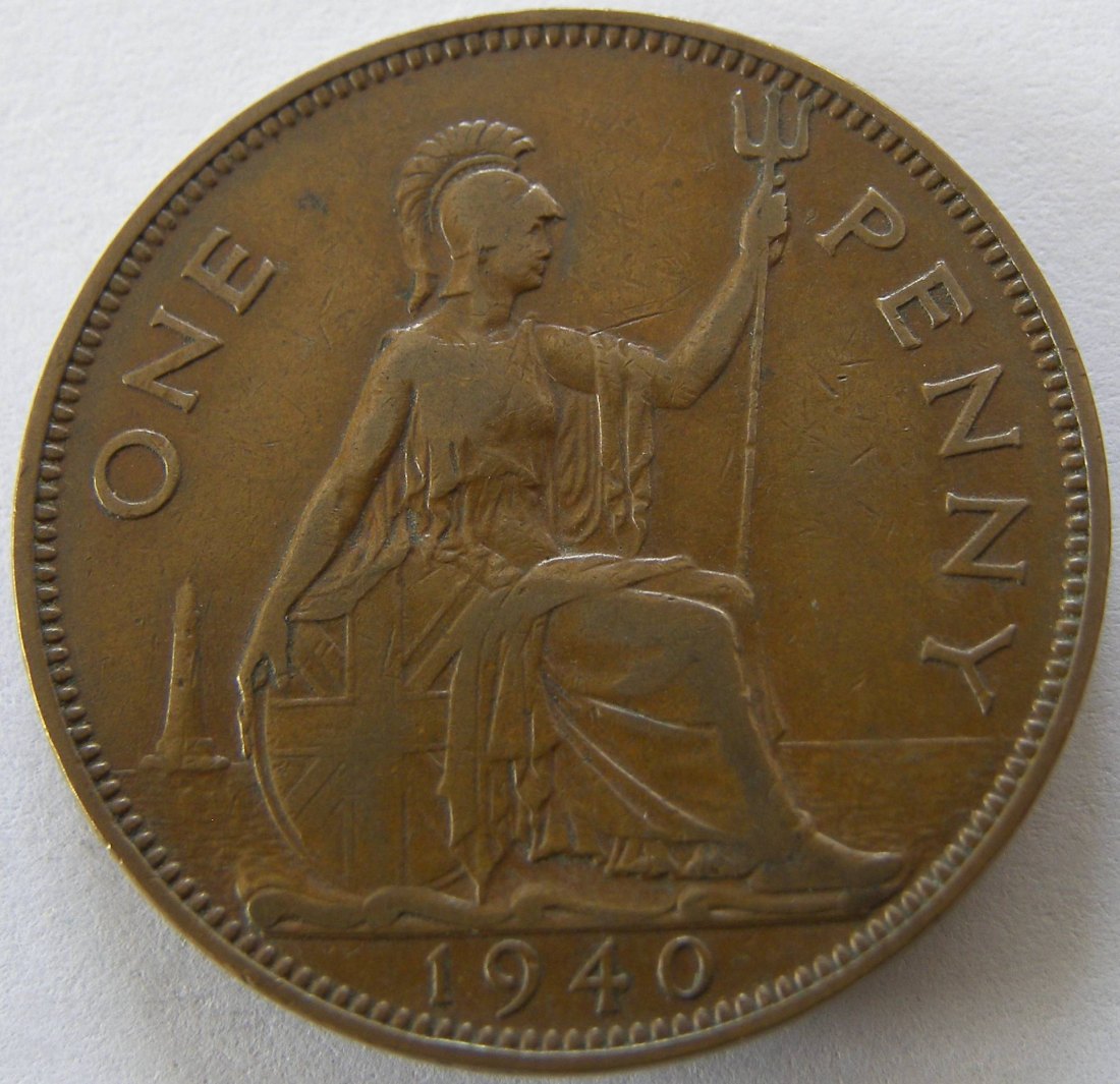  Grossbritannien One 1 Penny 1940   