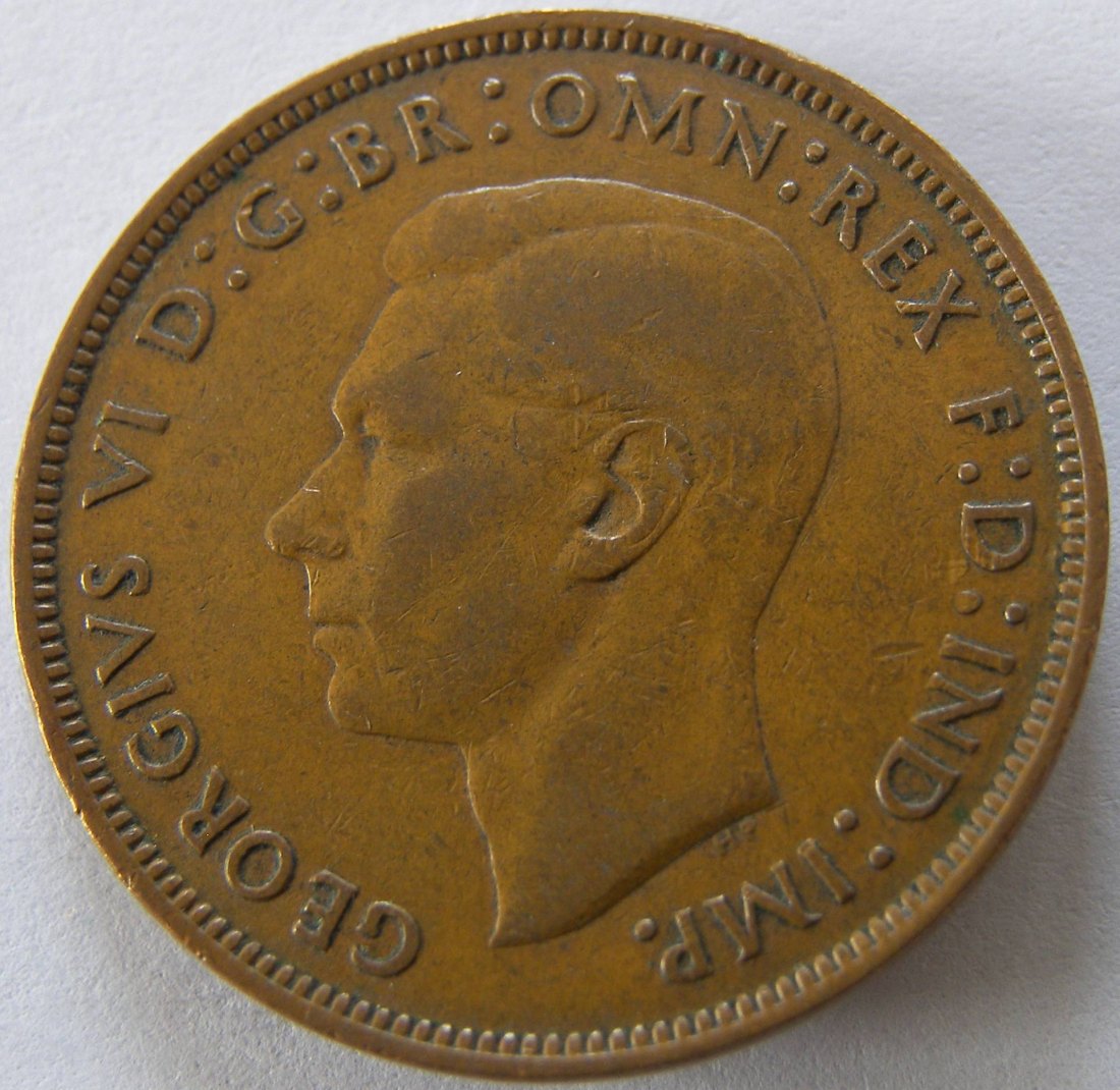  Grossbritannien One 1 Penny 1945   