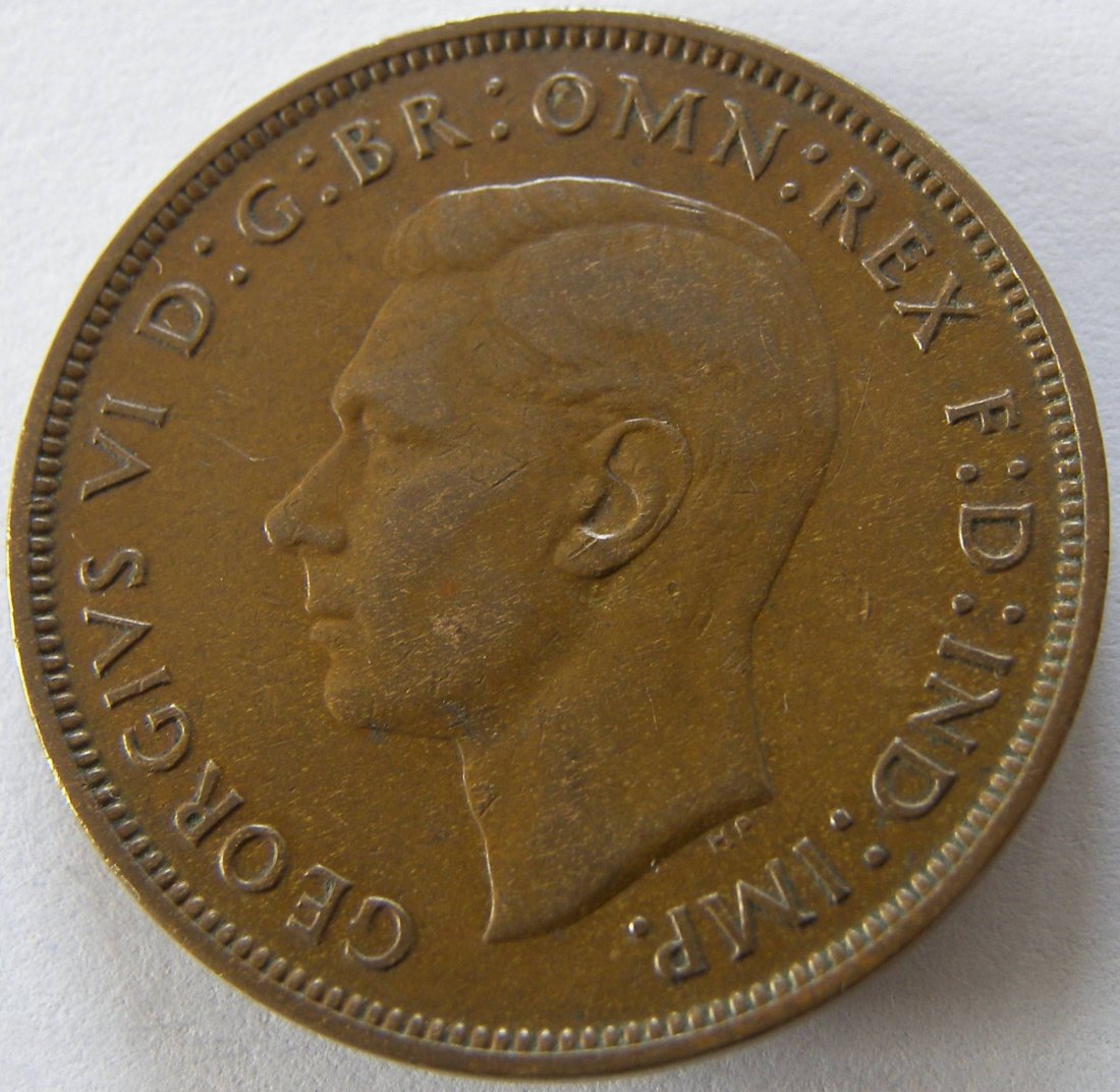  Grossbritannien One 1 Penny 1947   