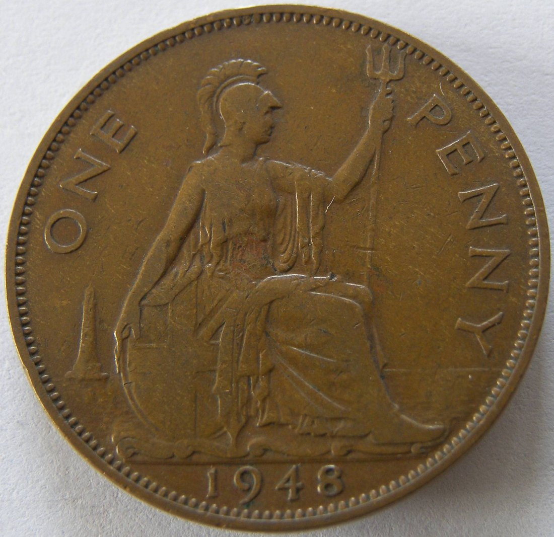  Grossbritannien One 1 Penny 1948   