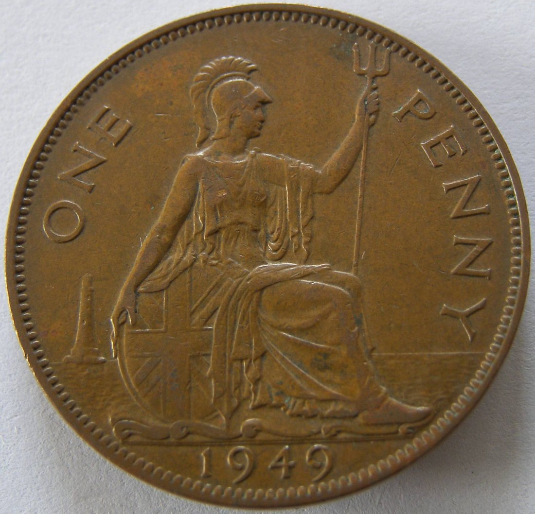  Grossbritannien One 1 Penny 1949   