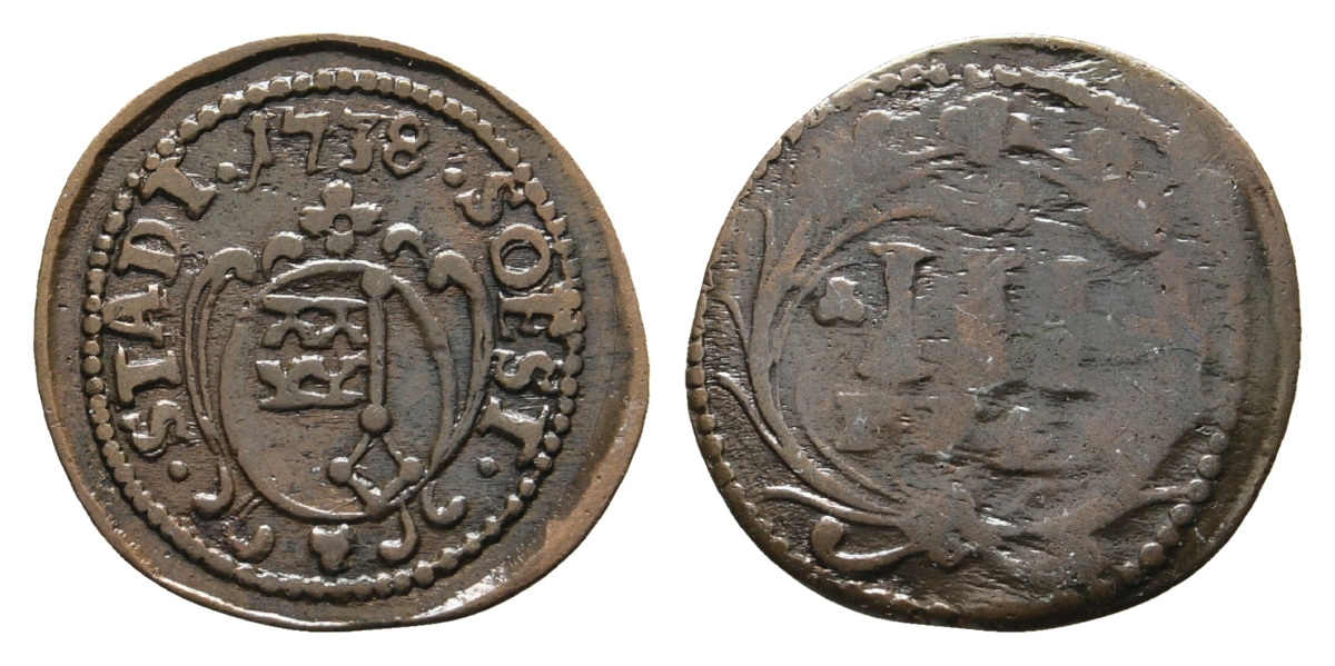  Altdeutschland, Kleinmünze 1738   