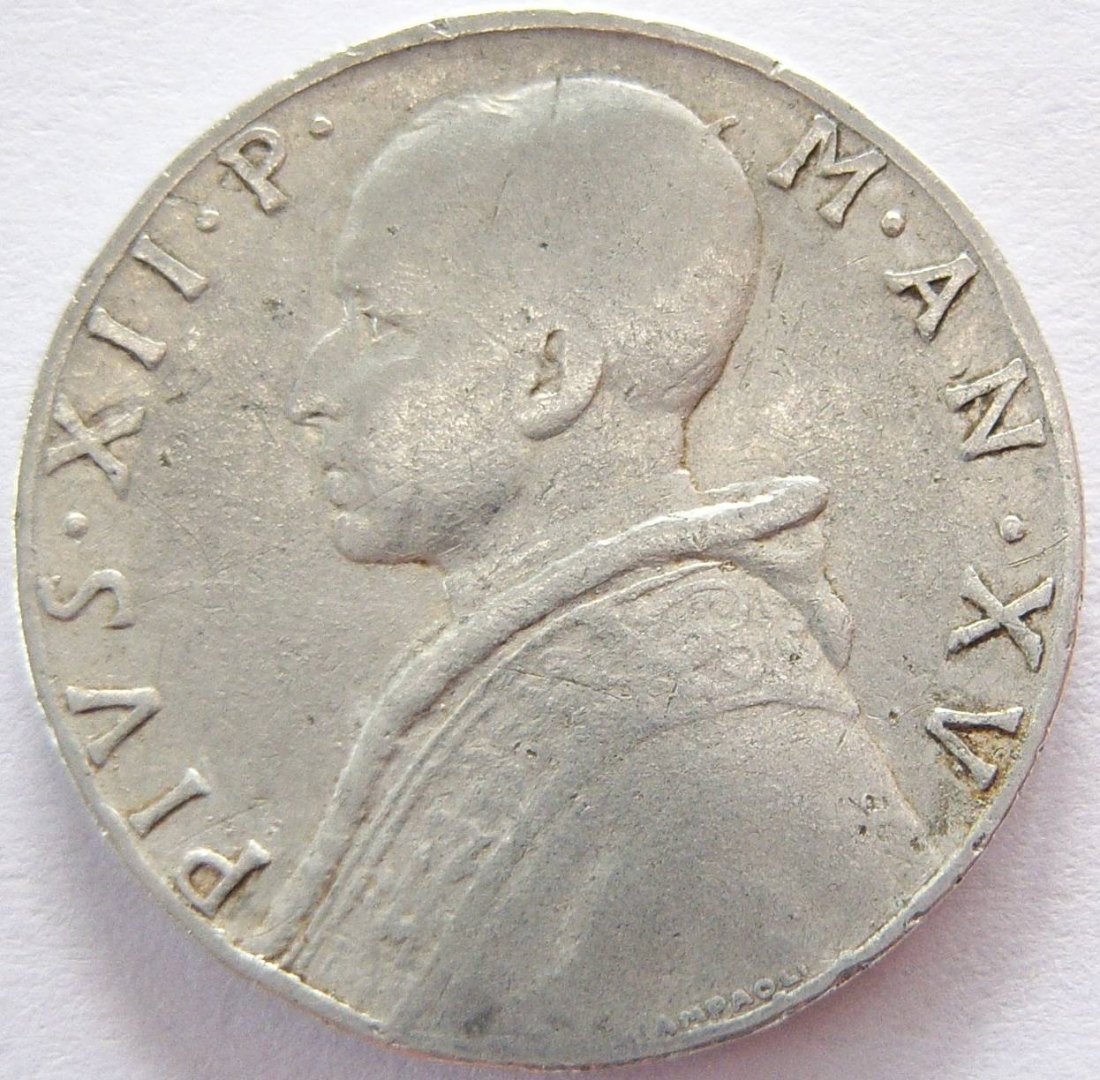  Vatikan 10 Lire 1953   