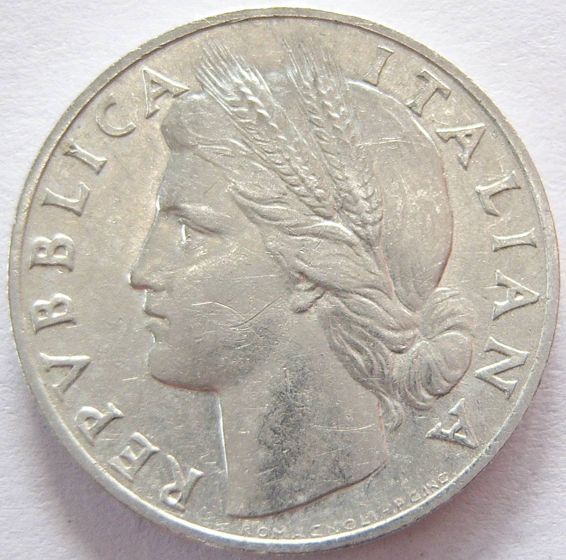  Italien 1 Lira 1948 Alu   