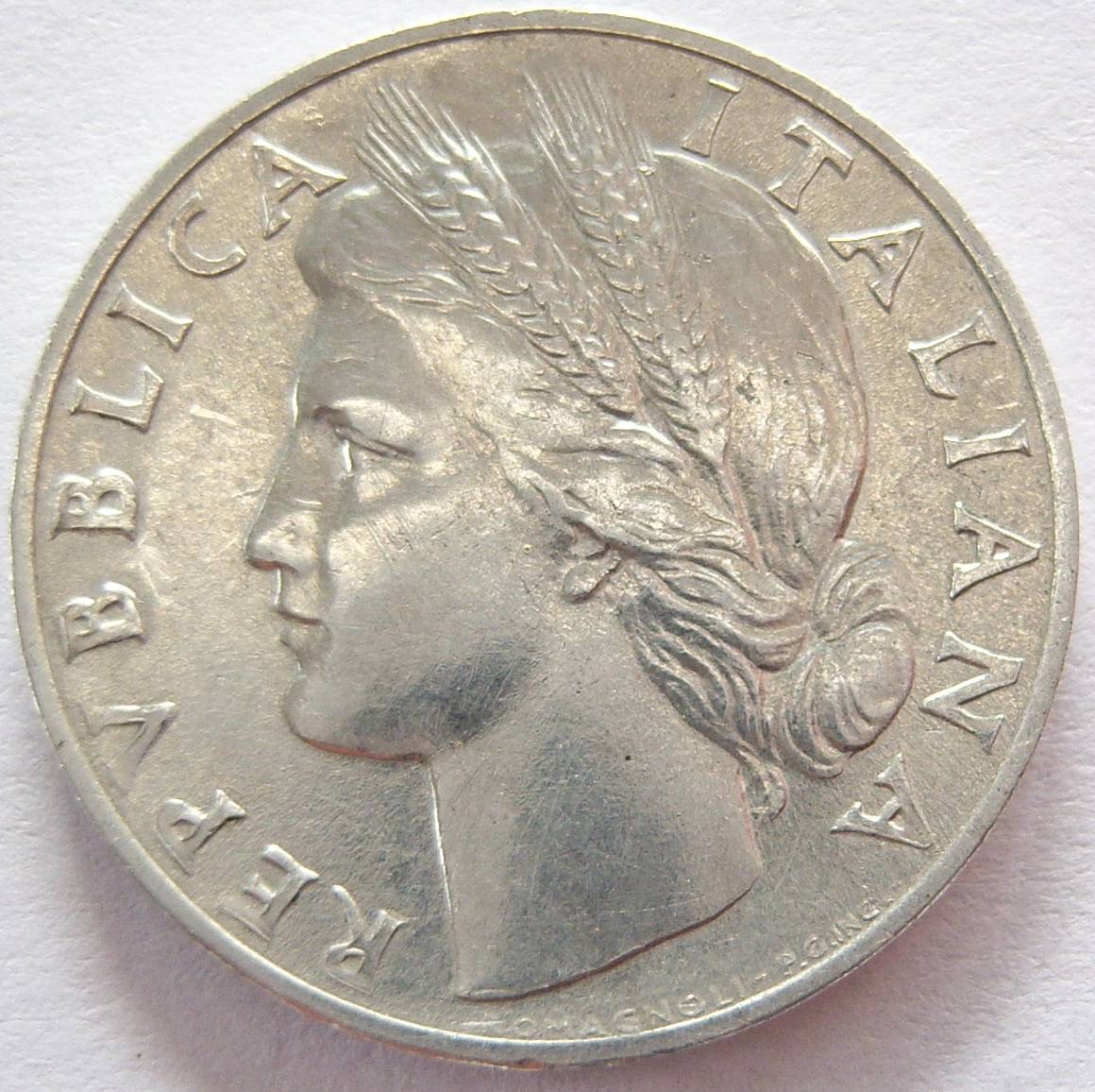  Italien 1 Lira 1949 Alu   