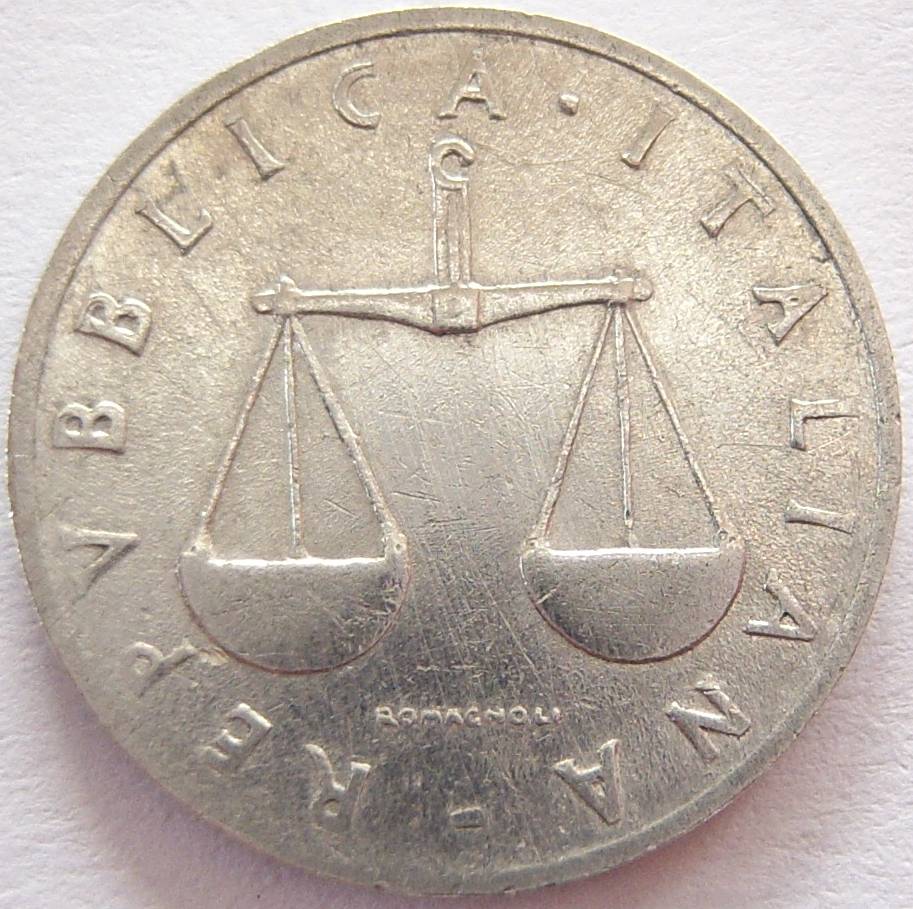  Italien 1 Lira 1954 Alu   