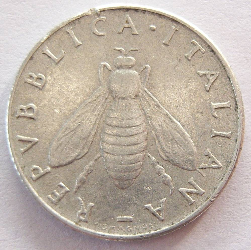  Italien 2 Lire 1954 Alu   