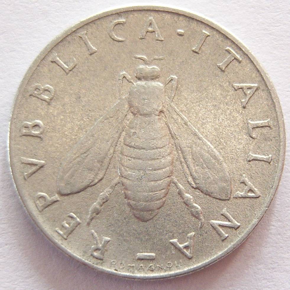  Italien 2 Lire 1954 Alu   