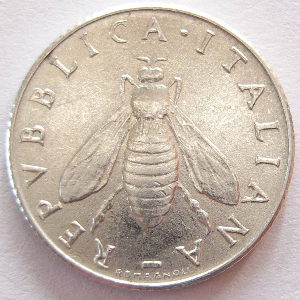  Italien 2 Lire 1955 Alu   