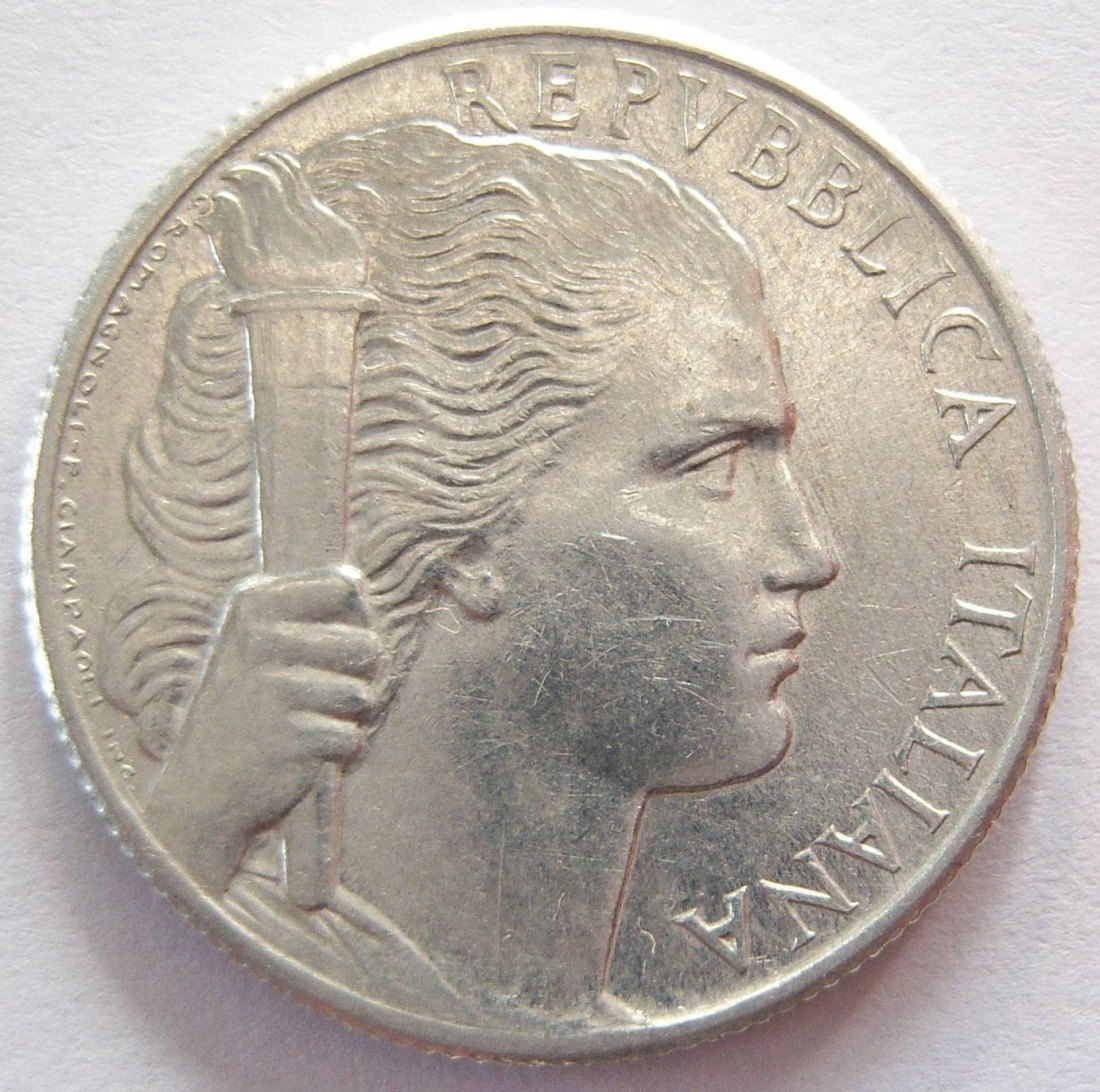  Italien 5 Lire 1949 Alu   