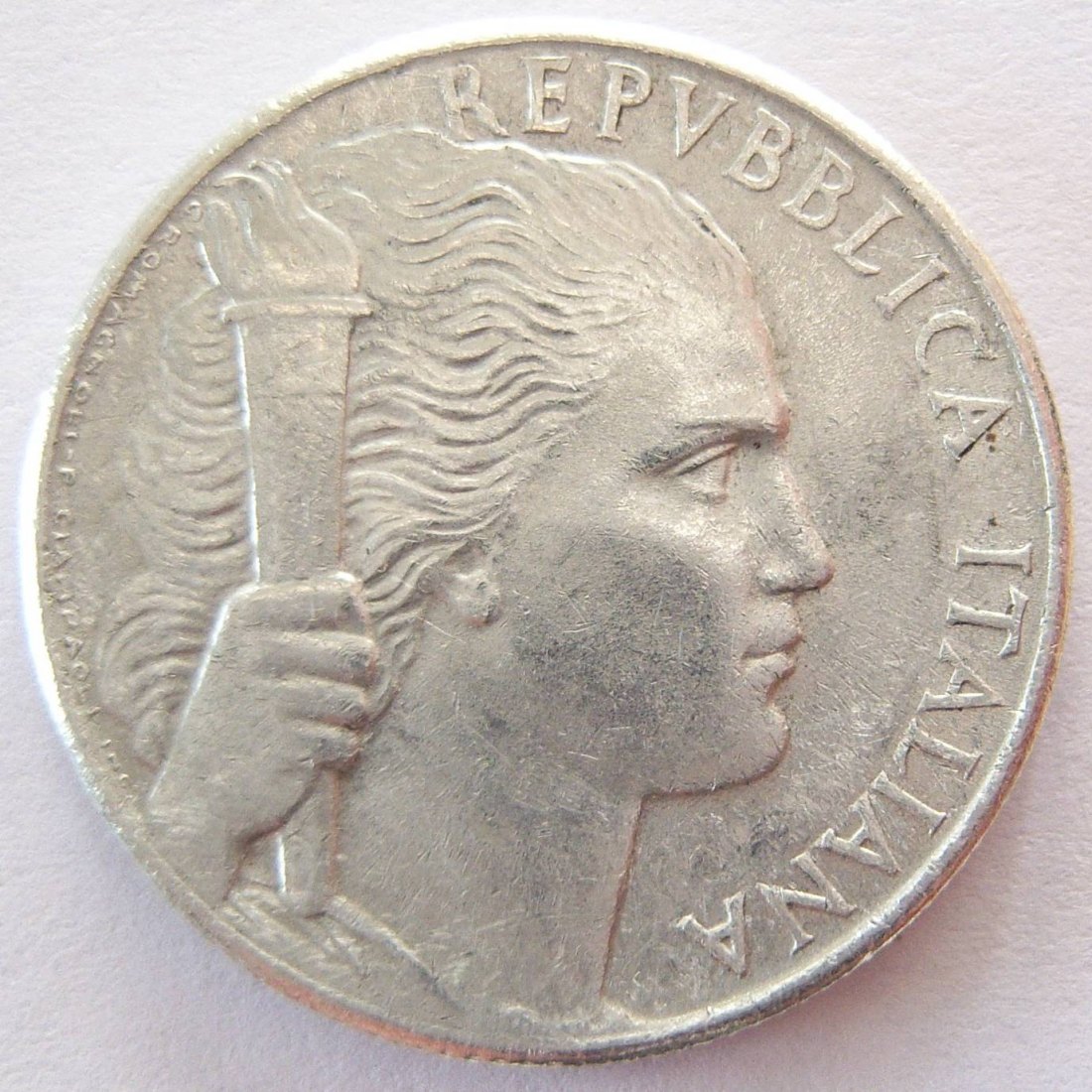  Italien 5 Lire 1949 Alu   