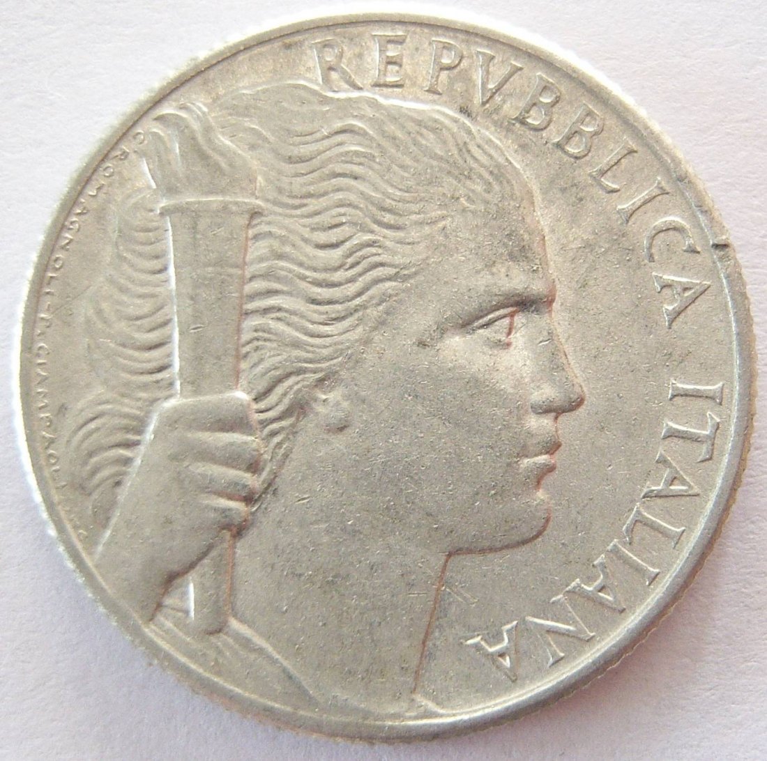  Italien 5 Lire 1950 Alu   