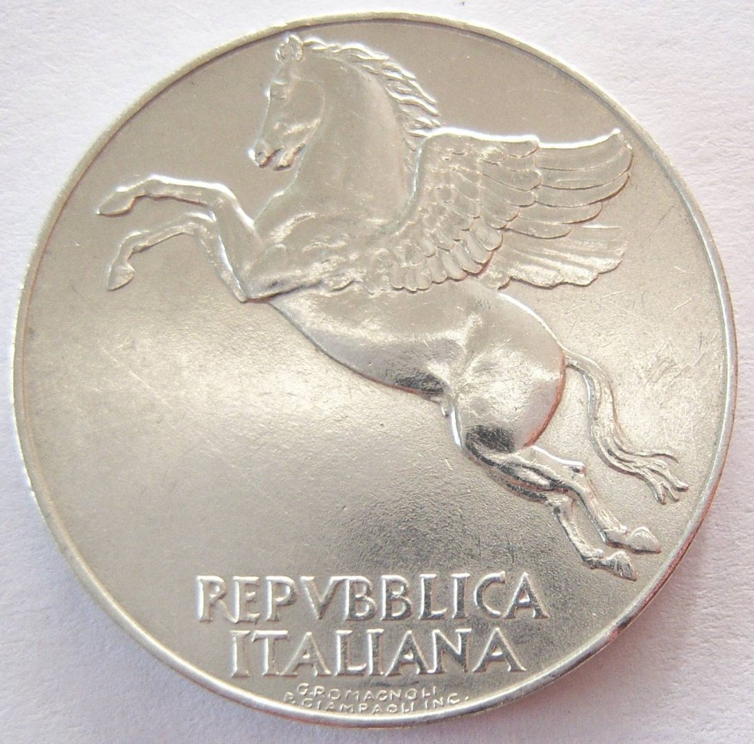  Italien 10 Lire 1950 Alu   