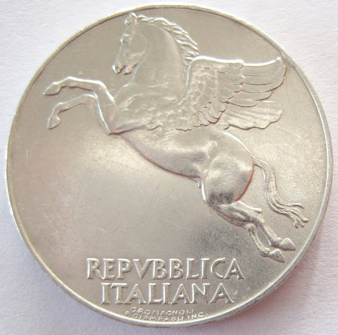  Italien 10 Lire 1950 Alu   