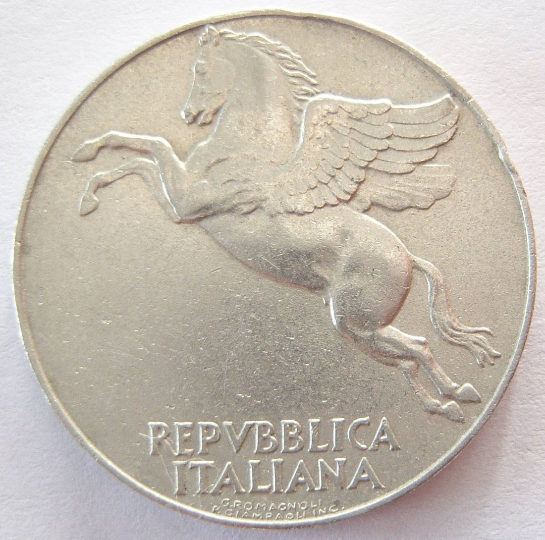  Italien 10 Lire 1950 Alu   