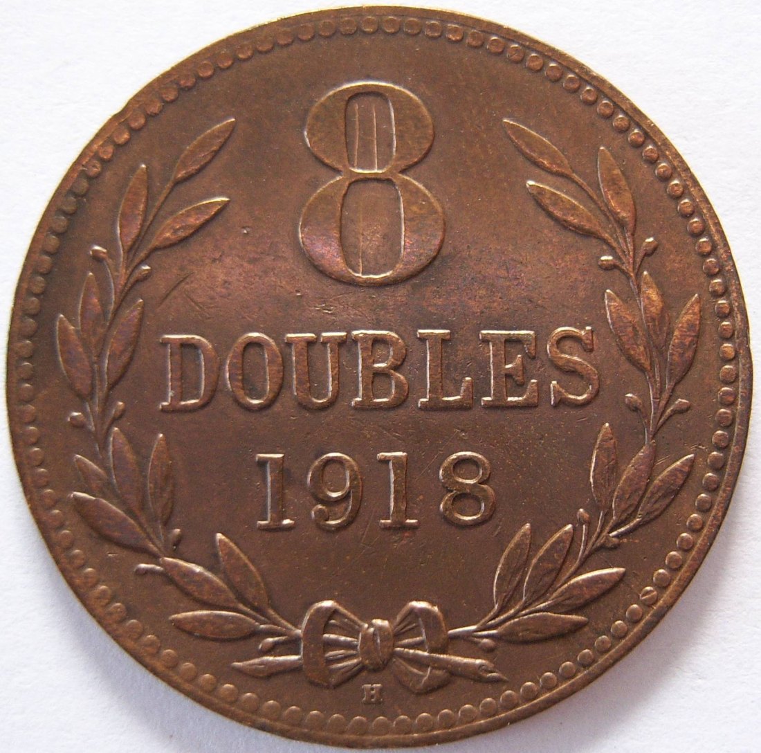  Guernsey 8 Doubles 1918 H   