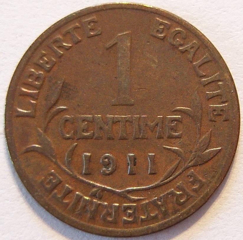  Frankreich 1 Centime 1911   