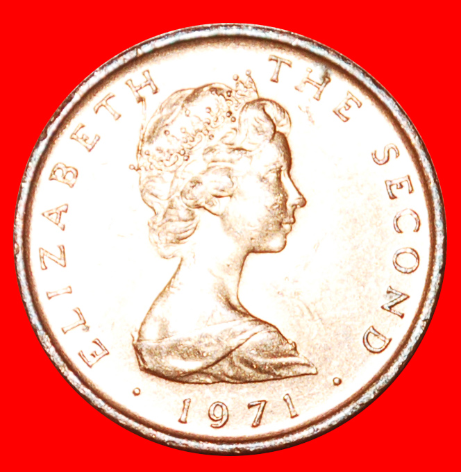  · FLOWER: ISLE OF MAN ★ 1/2 NEW PENNY 1971 MINT LUSTER! LOW START ★ NO RESERVE!   