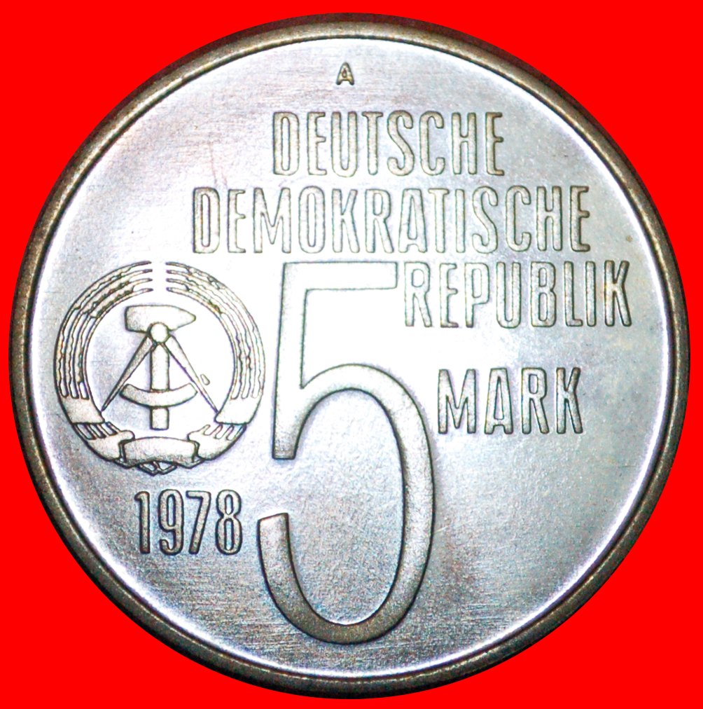  · ANTI-APARTHEID YEAR: GERMANY ★ 5 MARK 1978A NOT PLAIN EDGE! LOW START ★ NO RESERVE!   