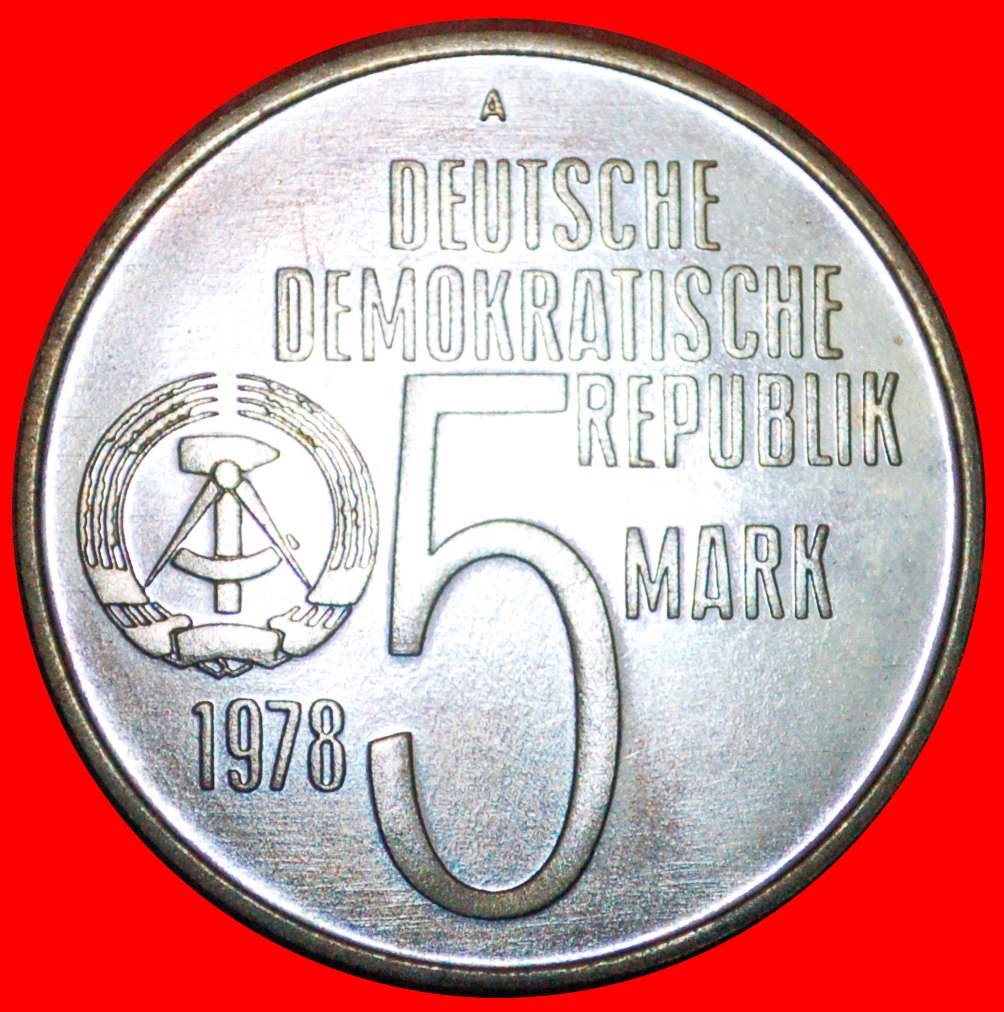  · ANTI-APARTHEID JAHR:DEUTSCHE DEMOKRATISCHE REPUBLIK★5 MARK 1978A OHNE GLATTE KANTE★OHNE VORBEHALT!   