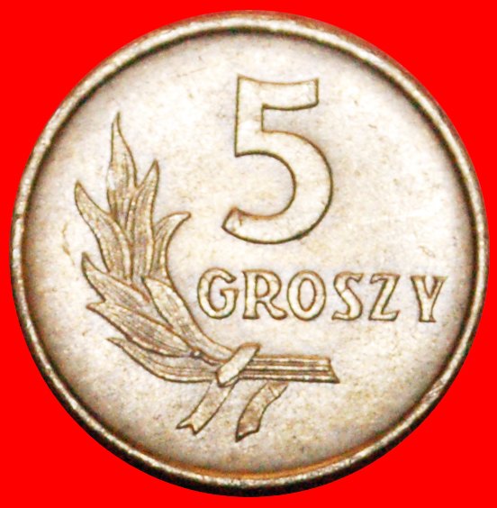 · REDUZIERTE GRÖSSE (1958-1972): POLEN ★ 5 GROSZY 1970! OHNE VORBEHALT!