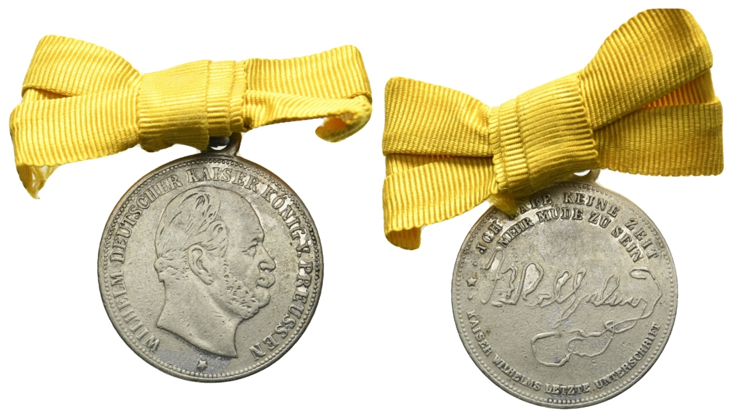  Preussen, Medaille o.J.; versilbert, tragbar; 9,44 g, Ø 29 mm   