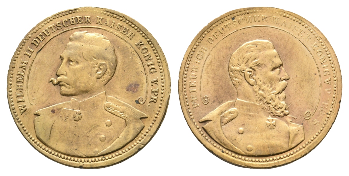  Preussen, Medaille o.J.; Bronze; 9,85 g, Ø 27 mm   