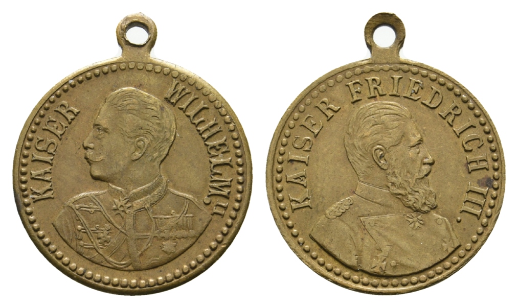  Preussen, Medaille o.J.; Bronze tragbar; 3,63 g, Ø 23 mm   