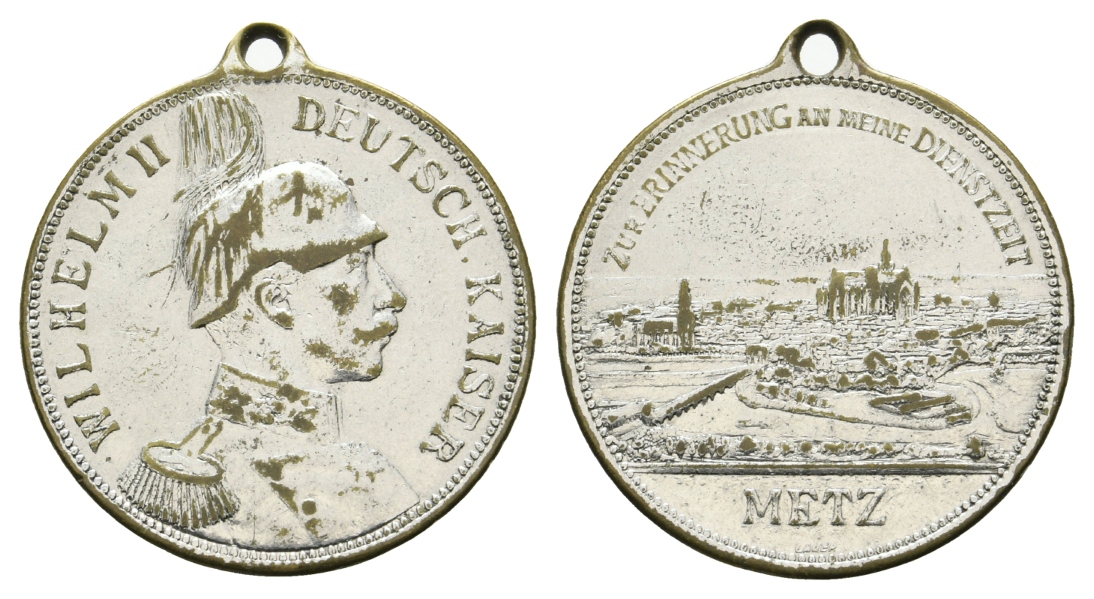  Preussen, Medaille o.J.; Bronze versilbert, tragbar; 11,53 g, Ø 30 mm   