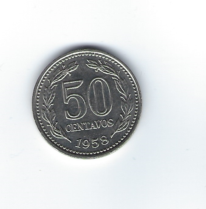  Argentinien 50 Centavos 1958   