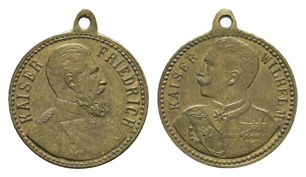  Preußen, Medaille o.J.; Bronze tragbar; 2,51 g ; Ø 19,1 mm   