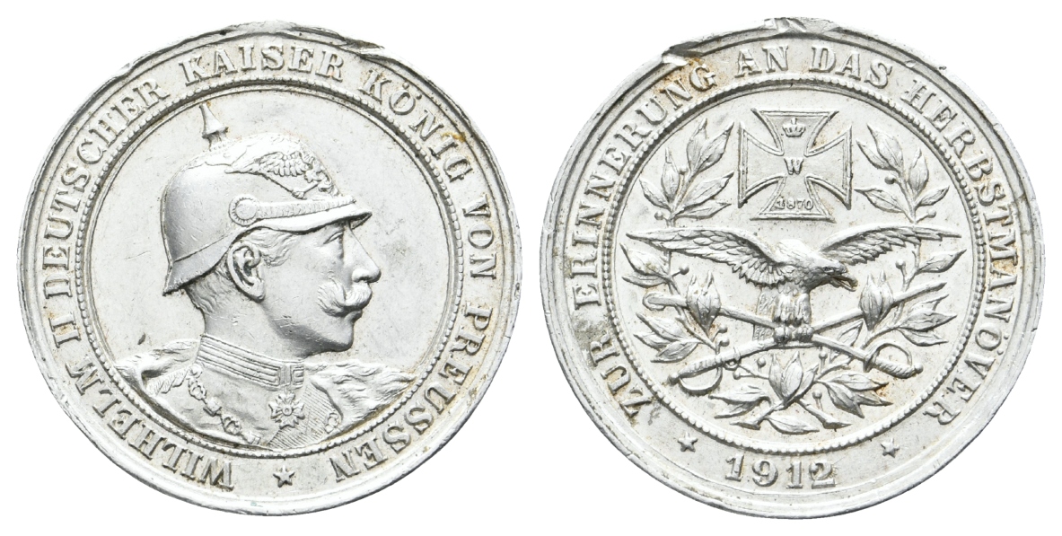  Preussen 1912; Aluminium; 4,07 g, Ø 33,6 mm   