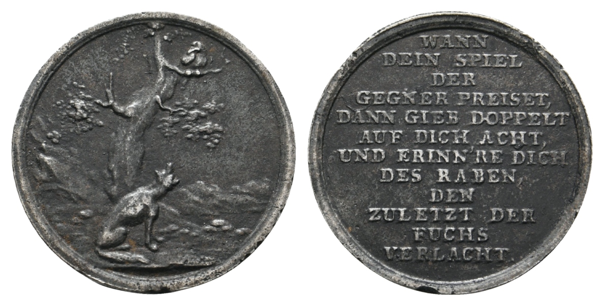  Whistmarke, Eisengußmedaille o.J.; 4,48 g, Ø 27,8 mm   