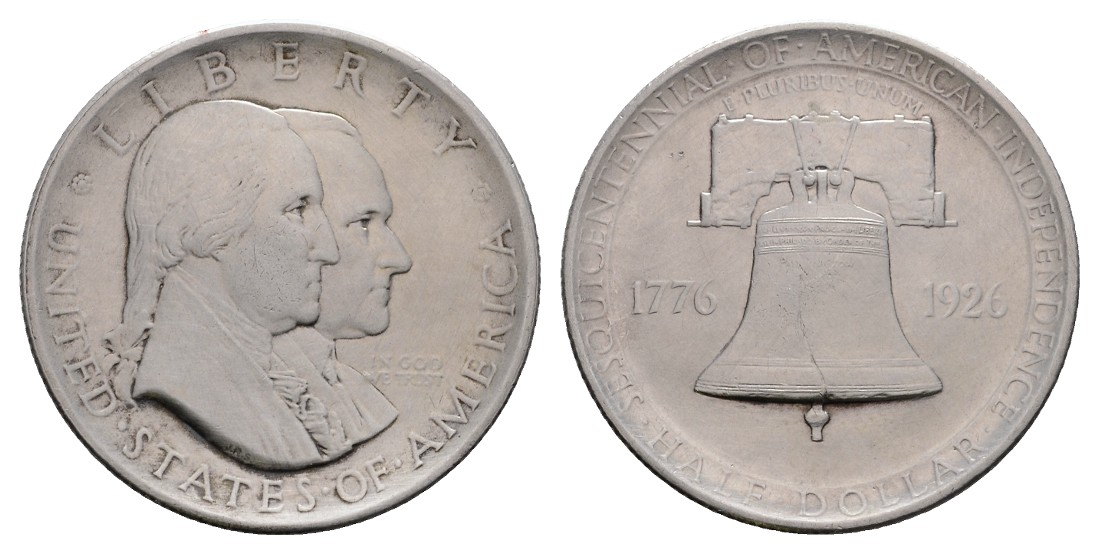  Linnartz USA 1/2 Dollar 1926 - SESQUICENTENNIAL, vz   