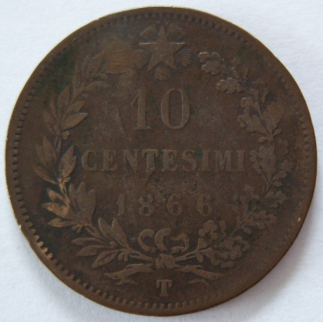  Italien 10 Centesimi 1866 T   