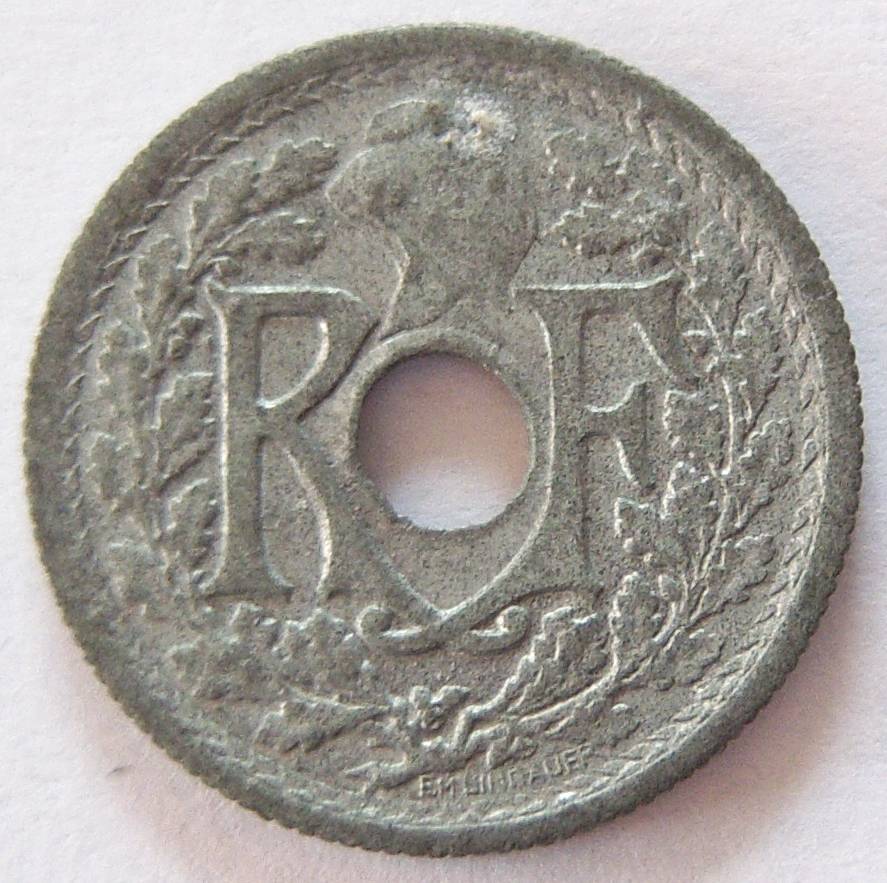  Frankreich 10 Centimes 1945 B Zink   