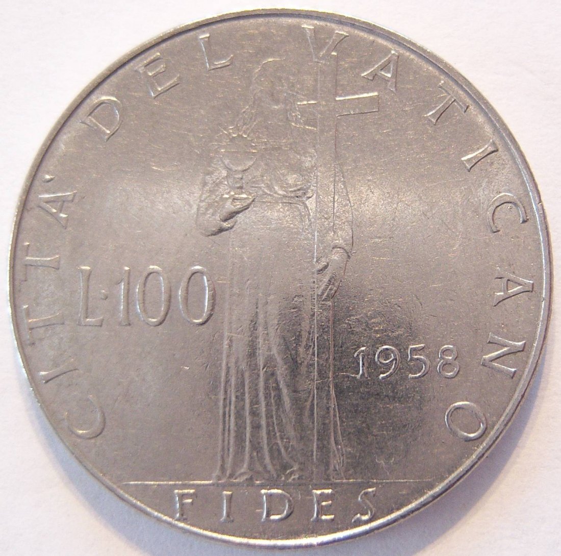  Vatikan 100 Lire 1958   