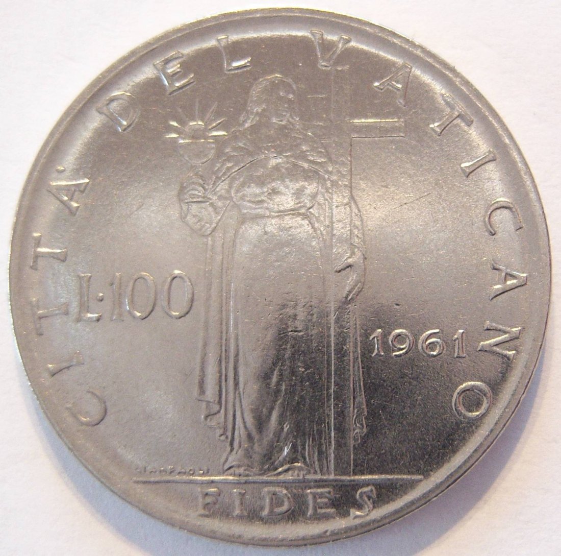  Vatikan 100 Lire 1961   
