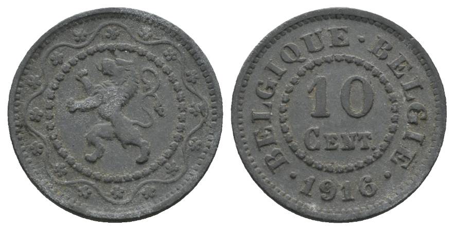  Belgien, 10 Cent 1916   