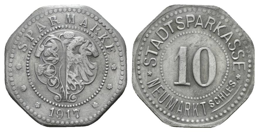  Neumarkt, Sparmarke, 10 Pfennig 1917   